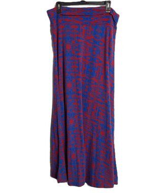 LuLaRoe Long Skirt Size LARGE Pullon Easy Care Simply Comfortable Collection